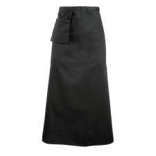 Premier Uniszex kötény Premier PR156 Bistro&#039; Waist Apron -Egy méret, Black női ruházati kiegészítő
