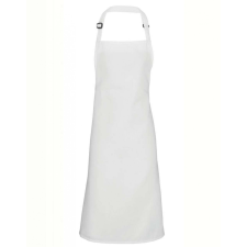 Premier Uniszex kötény Premier PR167 polyester Bib Apron -Egy méret, White női ruházati kiegészítő