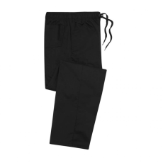 Premier Uniszex nadrág Premier PR554 Chef'S 'Slim Fit' Trousers -2XL, Black