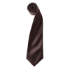 Premier Uniszex Premier PR750 Colours Collection' Satin Tie -Egy méret, Brown