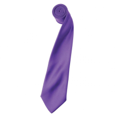 Premier Uniszex Premier PR750 Colours Collection' Satin Tie -Egy méret, Rich Violet
