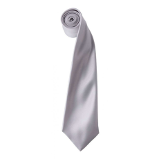 Premier Uniszex Premier PR750 Colours Collection' Satin Tie -Egy méret, Silver