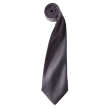 Premier Uniszex Premier PR750 Colours Collection&#039; Satin Tie -Egy méret, Steel nyakkendő