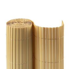 Premium_D Belátásgátló műnád 200x500 cm bambusz színben kerítés takaró tekercs szélfogó PVC redőny