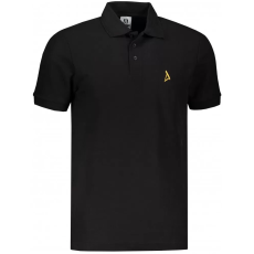  Prémium férfi póló gallérral ALTISPORT ALM002203 FEKETE ÉS ARANY méret: XL