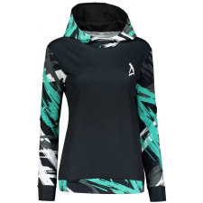 Prémium funkcionális női pulóver ALTISPORT VOJ/ALW039MI01 FEKETE/TÜRKIZ méret: XXXL női pulóver, kardigán