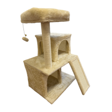  Prémium macskatorony – 3 szintes mászó- és pihenővár kaparófával macskabútor