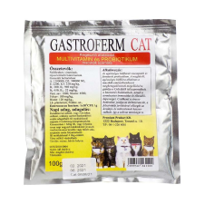 Premium Product Kft. Gastroferm Cat probioticum a.u.v.  100g vitamin, táplálékkiegészítő macskáknak