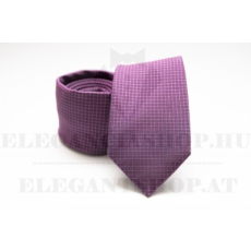  Prémium selyem nyakkendő - Lila kockás