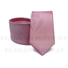  Prémium selyem nyakkendő - Rózsaszín pöttyös