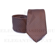  Prémium selyem nyakkendő - Rozsdabarna pöttyös nyakkendő