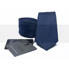  Prémium selyem slim nyakkendő - Sötétkék nyakkendő