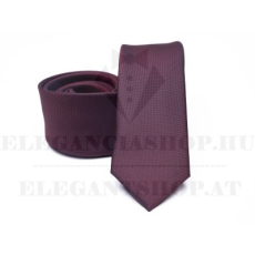  Prémium slim nyakkendő - Burgundi