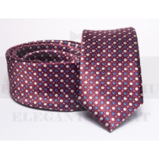  Prémium slim nyakkendő - Burgundi pöttyös nyakkendő