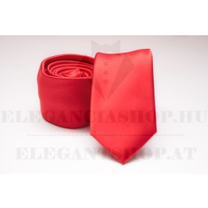  Prémium slim nyakkendő - Piros