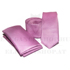  Prémium slim nyakkendő szett - Rózsaszín