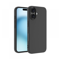  Premium szilikon tok, iPhone 17, Fekete tok és táska