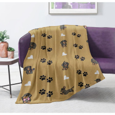  Prémium tacskó mintás pléd, 200 x 180 cm, kávébarna szállítóbox, fekhely kutyáknak