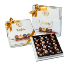  Prémium Truffelo White Trüffel Válogatás Fehér Díszdobozban Táskával 216g csokoládé és édesség