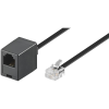 PremiumCord 6P4C (RJ-11) Plug 6P4C (RJ-11) Jack 6 m, fekete (tk6mf-06b)