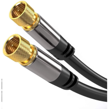 PremiumCord F Összekötő Fekete 5m kjqsat5 kábel és adapter
