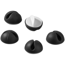 PremiumCord Goobay Kábelvezető, asztali, 5 darabos csomag, fekete (ZVPD01) asztali számítógép kellék