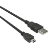 PremiumCord kábel usb 2.0 a - mini b usb (5pin), 5m , fekete ku2m5a