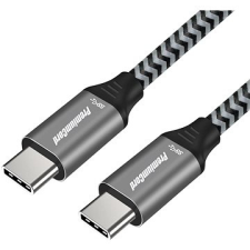 PremiumCord kábel USB 3.2 Gen 1 USB-C male - USB-C male, pamut borítás 2 m kábel és adapter