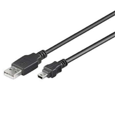 PremiumCord KU2M05A USB kábel 0,5 M USB 2.0 USB A Mini-USB B Fekete kábel és adapter