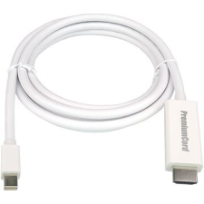 PremiumCord mini DisplayPort - HDMI interfész, árnyékolt, 2m kábel és adapter