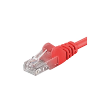 PremiumCord Patch Kábel UTP, CAT5e, 10m, piros (SPUTP100R) kábel és adapter