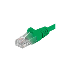 PremiumCord Patch Kábel UTP, CAT5e, 10m, zöld (SPUTP100G) kábel és adapter