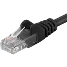 PremiumCord Patch kabel UTP Cat6 7m cerna hálózati kábel Fekete U/UTP (UTP) kábel és adapter