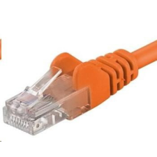 PremiumCord Patch kábel UTP RJ45-RJ45 CAT5e 0.5m narancssárga kábel és adapter