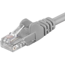PremiumCord Patch kábel UTP RJ45-RJ45 CAT6 20m szürke kábel és adapter