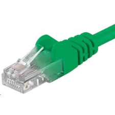 PremiumCord Patch kábel UTP RJ45-RJ45 CAT6 2m zöld kábel és adapter
