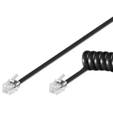 PremiumCord RJ-12 Összekötő Fekete 4m tk4rs-04b kábel és adapter