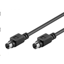 PremiumCord S-Video Összekötő Fekete 3m kjs-3 kábel és adapter