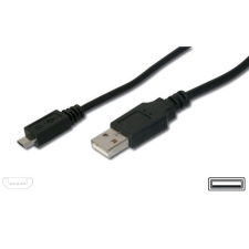 PremiumCord USB 2.0 A-Micro B, M/M, 3 m, fekete kábel és adapter