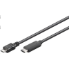 PremiumCord USB 2.0 Type C Micro USB Átalakító Fekete 60cm ku31cb06bk (ku31cb06bk)