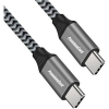 PremiumCord USB 2.0 Type C Összekötő Fekete-Szürke 50cm ku31cw05