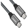 PremiumCord USB 2.0 Type C Összekötő Fekete-Szürke 50cm ku31cw05 (ku31cw05)