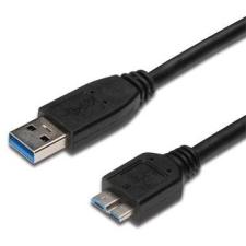 PremiumCord USB 3.0 interfész A-mikroba fekete 1 m kábel és adapter