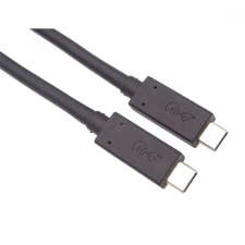 PremiumCord USB 4.0 Type C Összekötő Fekete 1m KU4CX10BK kábel és adapter