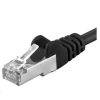 PremiumCord UTP CAT6A Összekötő Fekete 1m sp6asftp010C