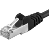 PremiumCord UTP CAT6A Összekötő Fekete 2m sp6asftp020C (sp6asftp020C)