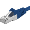 PremiumCord UTP CAT6A Összekötő Kék 25cm sp6asftp002B (sp6asftp002B)