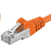 PremiumCord UTP CAT6A Összekötő Narancssárga 10m sp6asftp100E