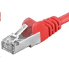 PremiumCord UTP CAT6A Összekötő Piros 7m sp6asftp070R (sp6asftp070R)