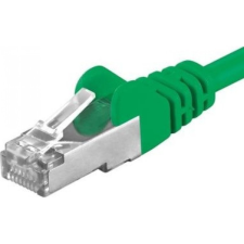 PremiumCord UTP CAT6A Összekötő Zöld 10m sp6asftp100G (sp6asftp100G) kábel és adapter